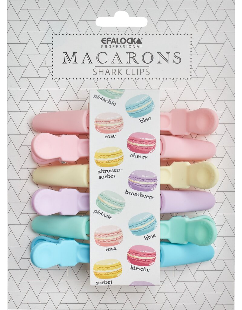 Efalock Efalock Macaron Krokodil Klemmen 6 stuks