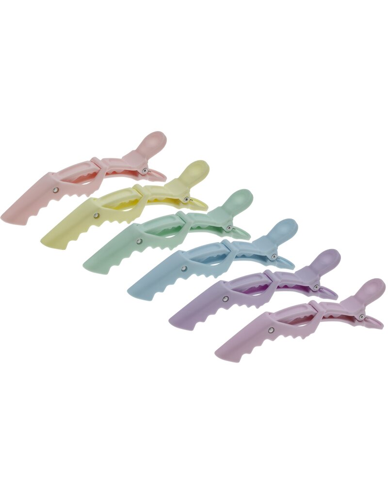 Efalock Efalock Macaron Krokodil Klemmen 6 stuks