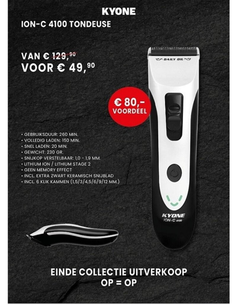 Kyone Kyone ION-C 4100 Clipper met Lithium Stage-2