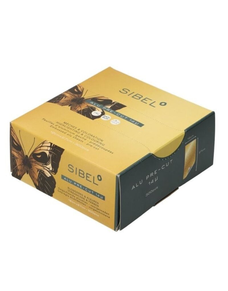 Sibel Alu Folie 12cmx27cm 300 vellen Goud