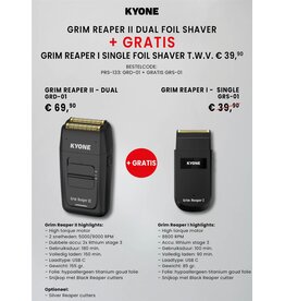 Kyone Kyone Grim Reaper II Dual Foil Shaver + Grim Reaper I Single