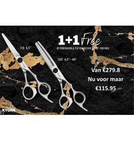 Kyone Kyone Knipschaar 710-6.5" met Coupe Schaar 710T-6" #