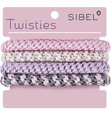 Sibel Sibel Twisties Haar Elastiek Dik 4 Stuks 3 Assorti Kleuren