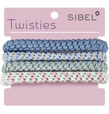 Sibel Sibel Twisties Haar Elastiek Dik 4 Stuks 3 Assorti Kleuren