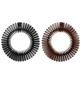 Spiraal Haarklem rond ca12cm 2 assorti kleuren