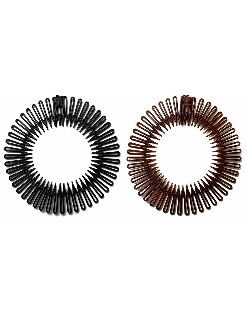 Spiraal Haarklem rond ca12cm 2 assorti kleuren
