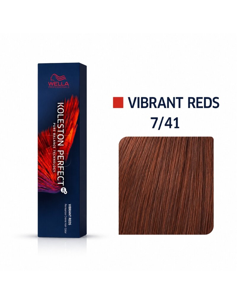 koleston 7.41 Vibrant Red  60ml.  M.Blond Rood #