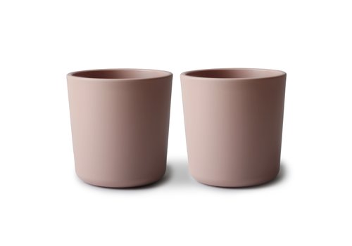 2 Silicone Cups for Baby Konges Slojd - Blush / Terracotta Red