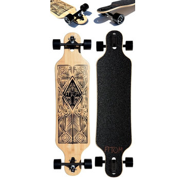 Atom Atom Drop Through Tiki Bamboo 40" Longboard