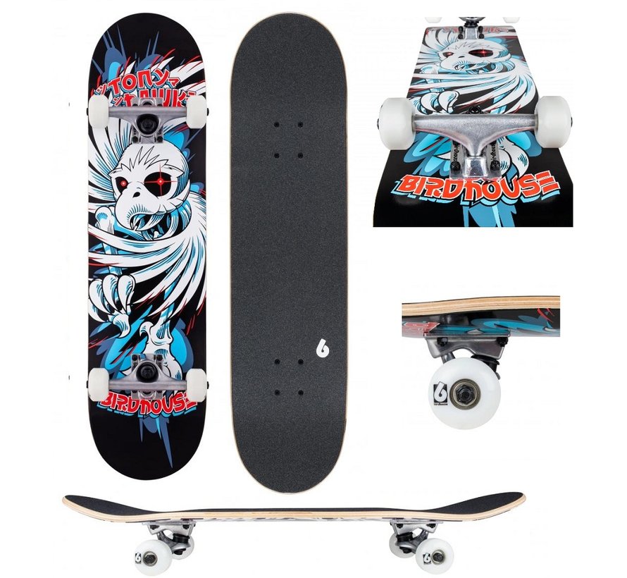 Birdhouse Stage 1 Hawk Spiral black 7.75 skateboard