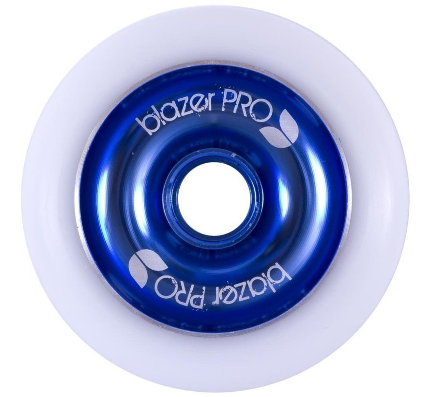 Ruota per monopattino da stunt Blazer Pro da 100 mm in alluminio con nucleo blu