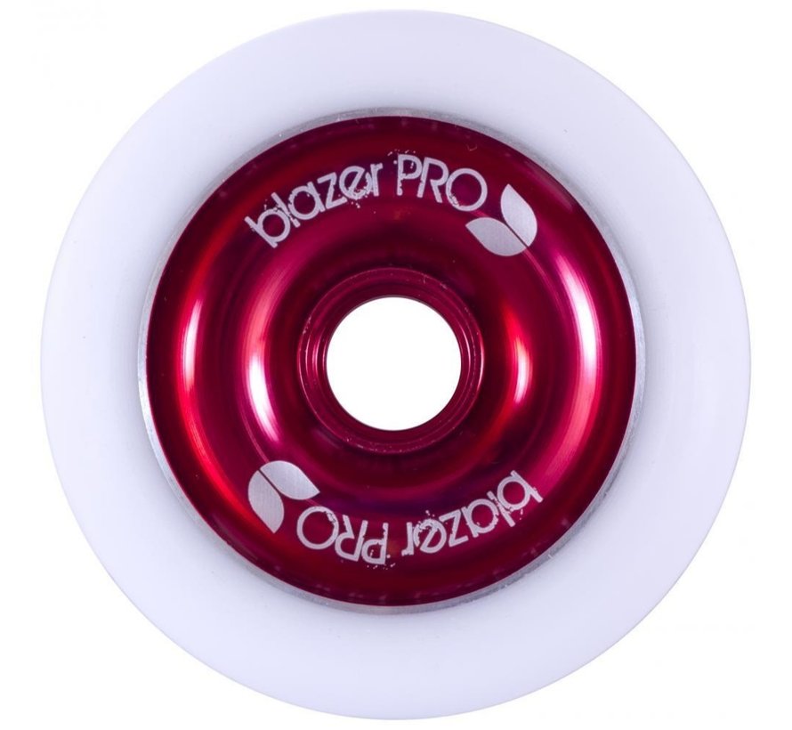 Ruota per monopattino da stunt Blazer Pro da 100 mm in alluminio con nucleo rosso