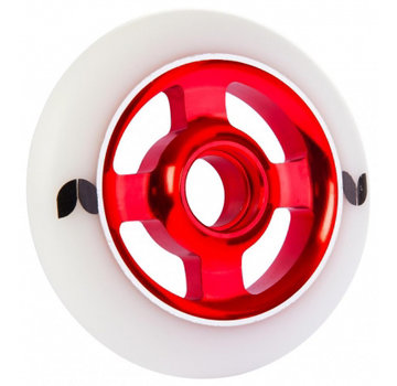 Blazer Pro Rueda para patinete acrobático Blazer Pro con núcleo de aluminio de 100 mm, color blanco y rojo