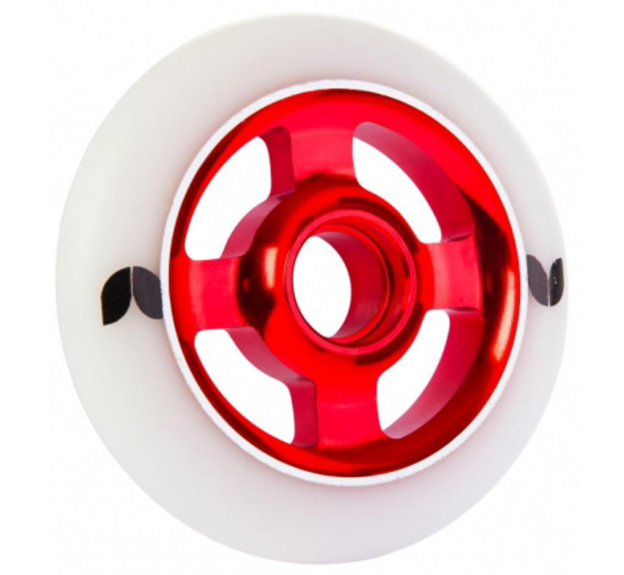 Kółko do hulajnogi wyczynowej Blazer Pro 100mm z rdzeniem aluminiowym Biały/Czerwony