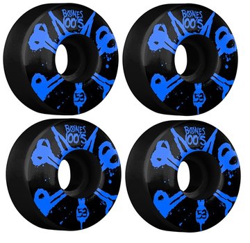 Bones Bones 100's Skateboard Wheels V4 100A Black