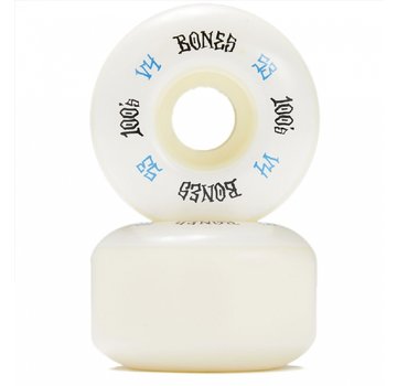 Bones Bones 100's Skateboard Wheels V4 100A White