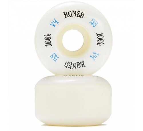 Bones Bones 100's Skateboard Roues V4 100A Blanc