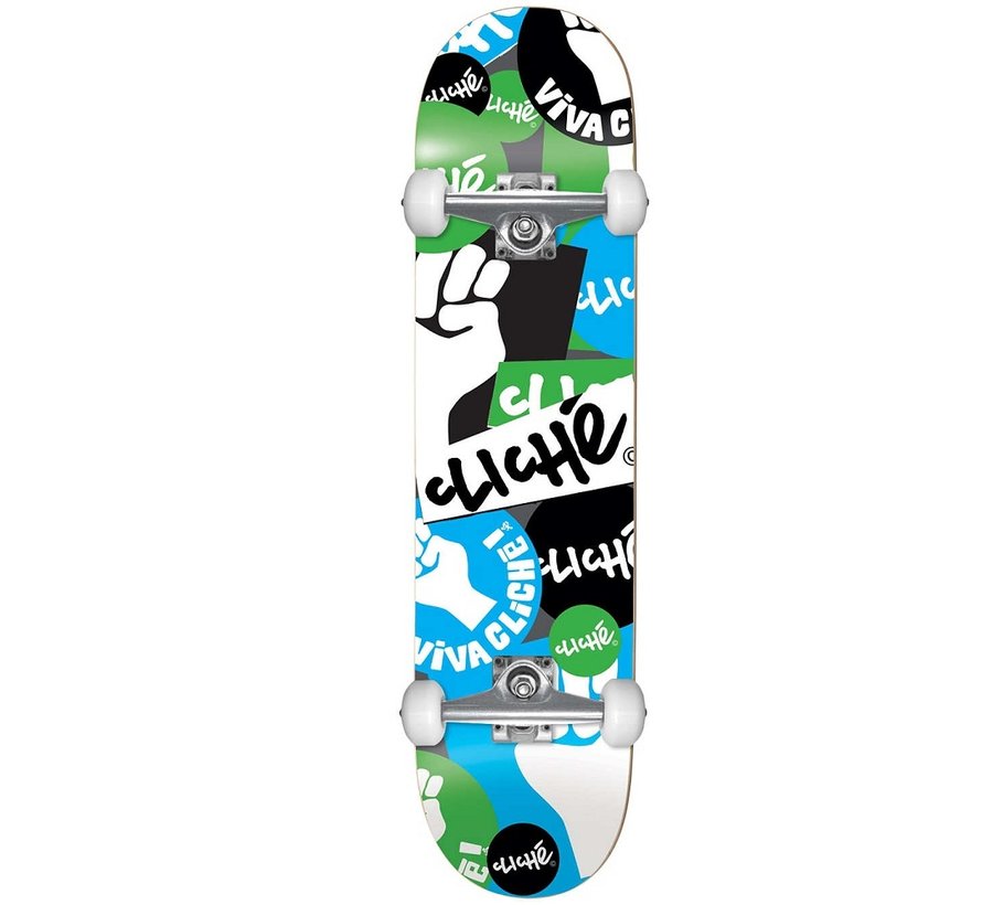 Cliche Patch First Skateboard 7.75 Blu/verde