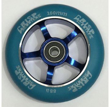 Crisp Crisp 100mm Spoke Alu Stunt Scooter Wheel Blue