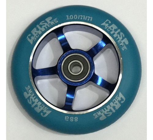 Crisp  Crisp 100mm Spoke Alu Stunt Scooter Wheel Blue