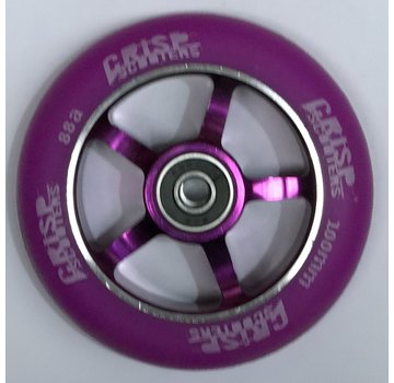 Crisp Crisp 100mm Spoke Alu Stunt Scooter Wheel Purple