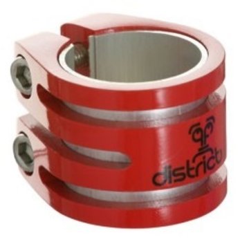 District District Double lightweight clamp red