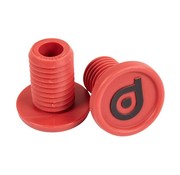 District District Bar Ends Aluminium Red