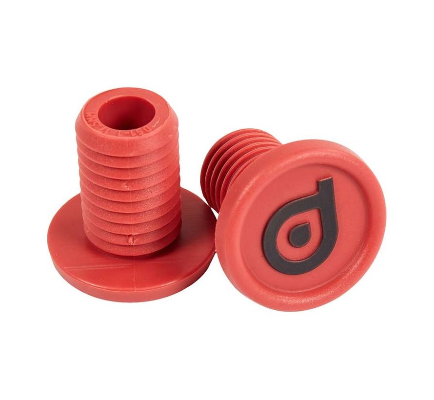 District Bar Ends Aluminum Red