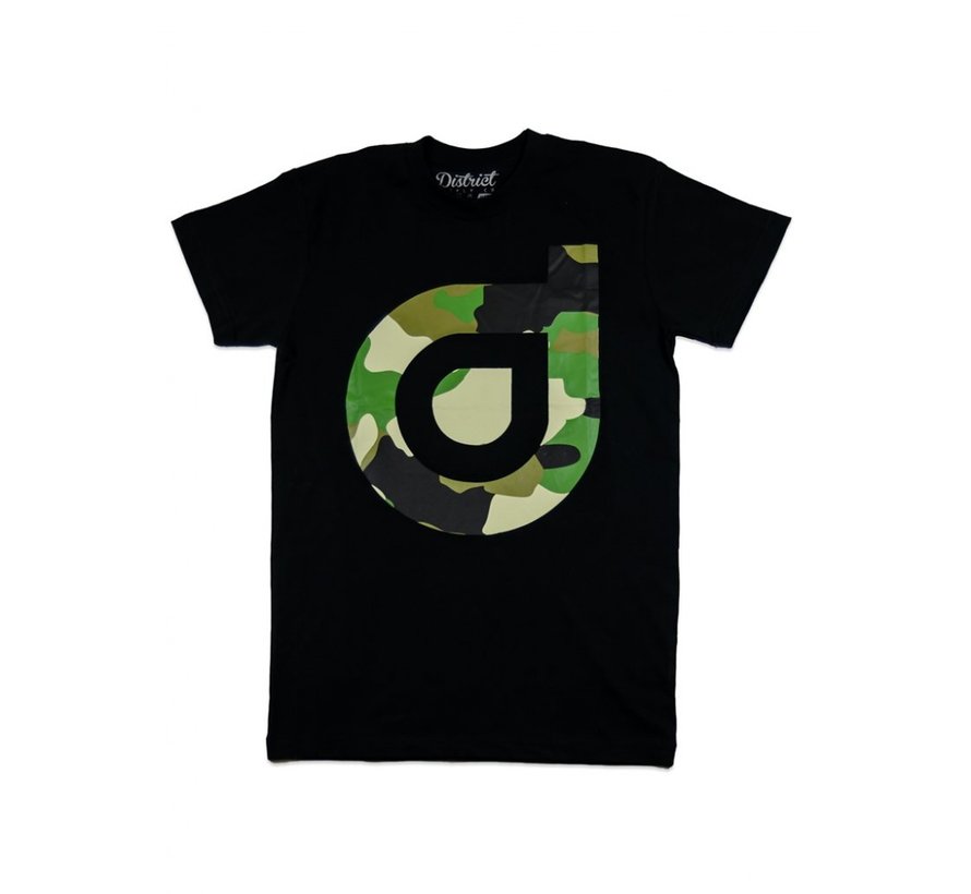 T-shirt z logo dzielnicy Camo