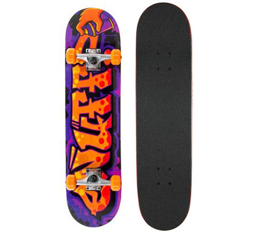 Enuff 29'' (73,7cm) Enuff Graffiti Mini-Skateboard Lila / Orange