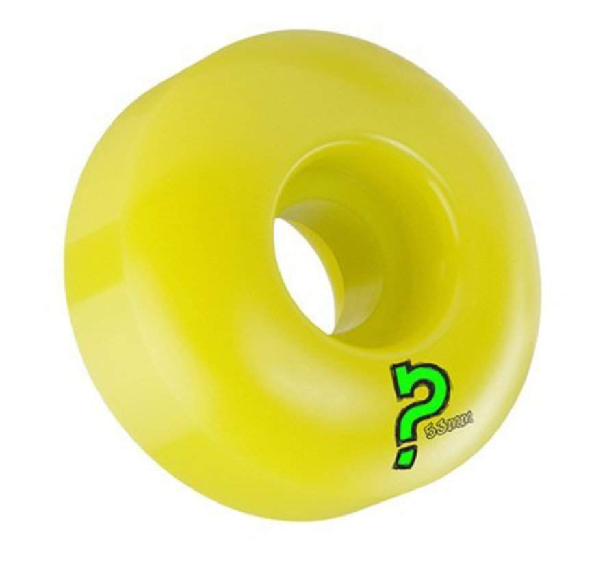 Skateboard wheels yellow 53mm (set of four)