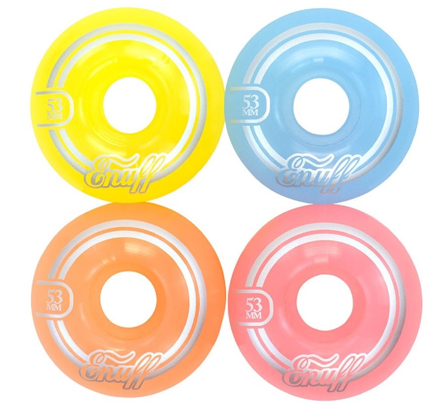 Skateboard wheels pastel 53mm (set of four)