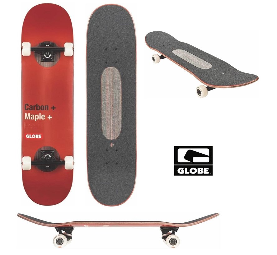 Globe G3 Bar Skateboard 8" red