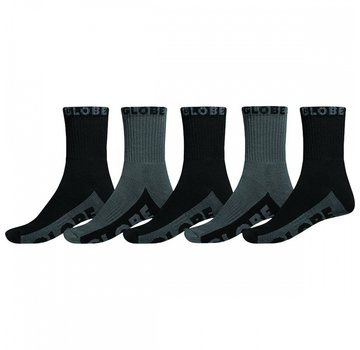 Globe Calcetines Globe Negro/Gris Calcetines 5 unidades