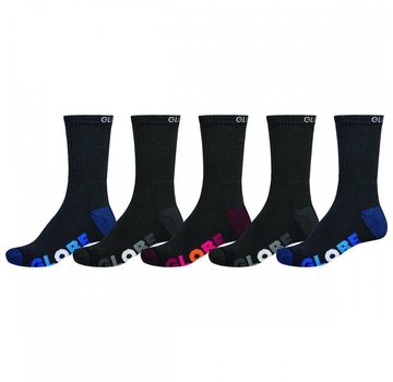 Globe Globe Multi Stripe Crew Sock 5PK