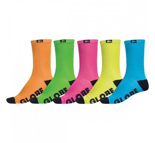 Globe  Calcetines Globe Neon Sock (paquete de 5)