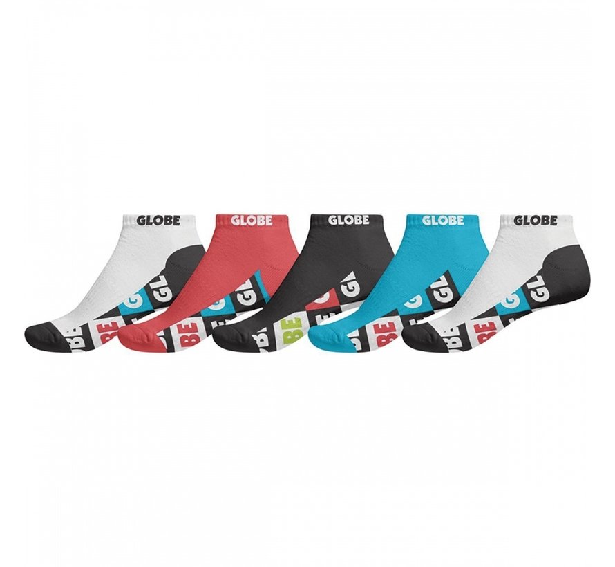 Globe Pinata Ankle Sock 5pack