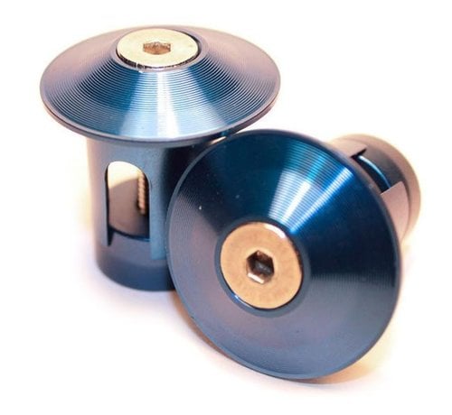 Grit Końcówki drążka Grit Bar Ends w kolorze niebieskim