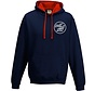 Felpa con cappuccio Streetsurfshop Navy Rosso