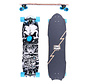 Long Island Clown Longboard 37" ruedas rojas