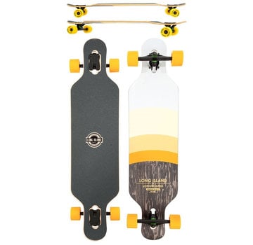 Long Island Long Island Degrade Twintip Longboard evt witte wielen