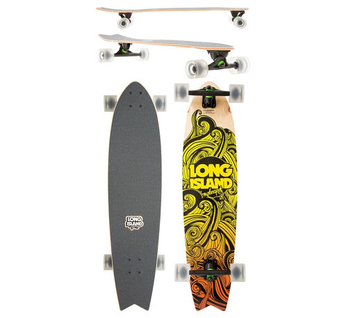 Long Island  Ruote blu Long Island Whirlpool Longboard