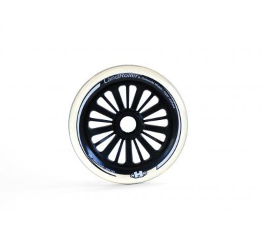 Land roller front wheel clear