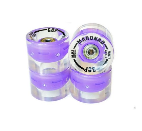 Maronad Maronad Led Penny Wheels w kolorze fioletowym