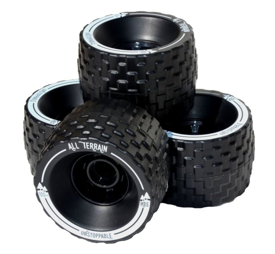 MBS all terrain wheels 100mm black (4 pcs)