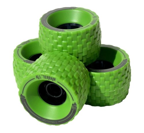 Atom MBS all terrain wheels 100mm groen