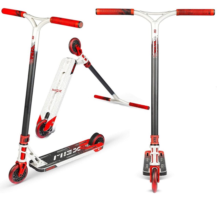 Patinete acrobático Madd Gear MGX Extreme Plata rojo