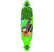 Move Goccia verde del surf attraverso il longboard