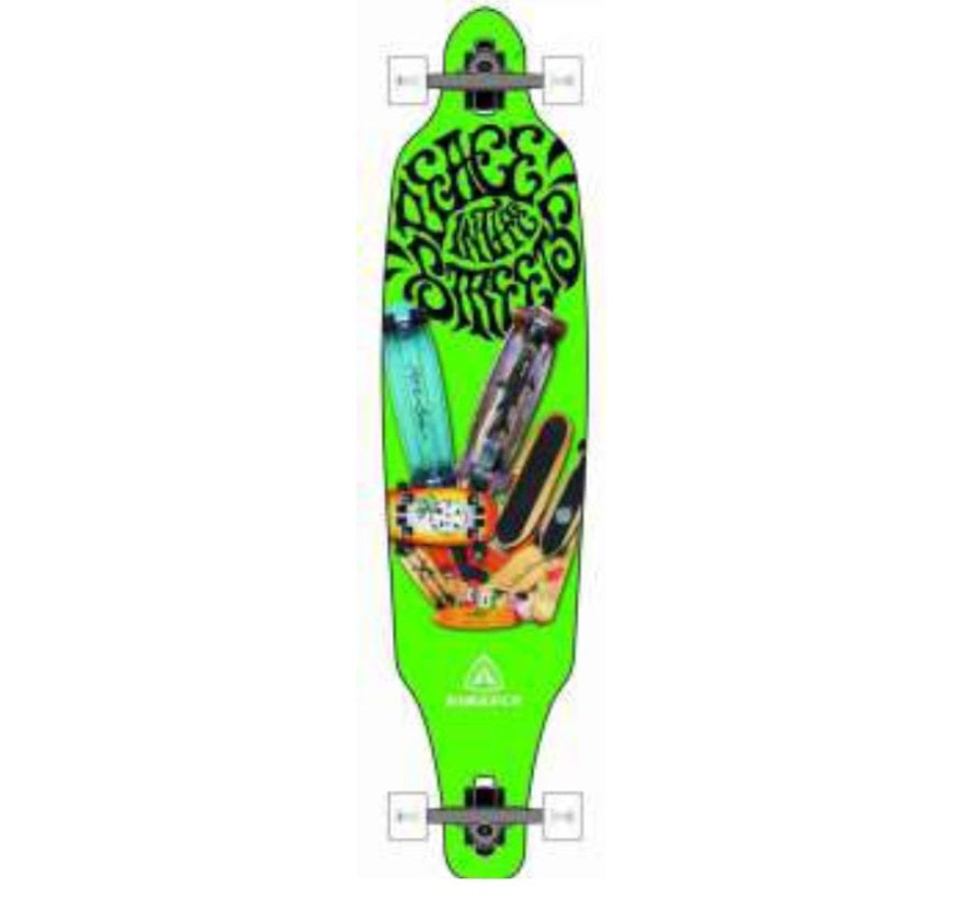 Green Surf Drop Through Longboard