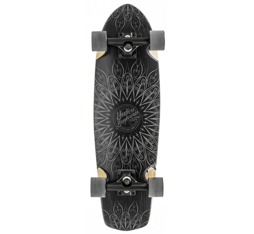 Short Board Cruiser Mindless Mandala Black